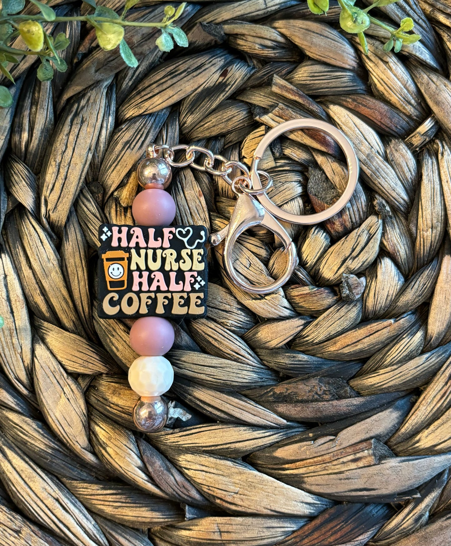 Half Nurse Half Coffee (Keychain)